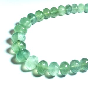 Prehnite Roundles Faceted (11-14.5mm) - Ravi Ratnesh