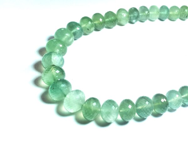 Prehnite Roundles Faceted (11-14.5mm) - Ravi Ratnesh