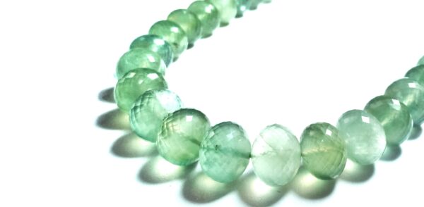 Prehnite Roundles Faceted (11-14.5mm) - Ravi Ratnesh