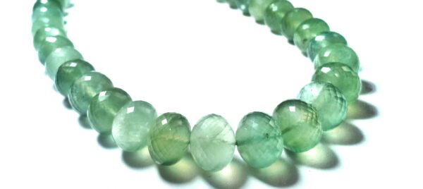 Prehnite Roundles Faceted (11-14.5mm) - Ravi Ratnesh