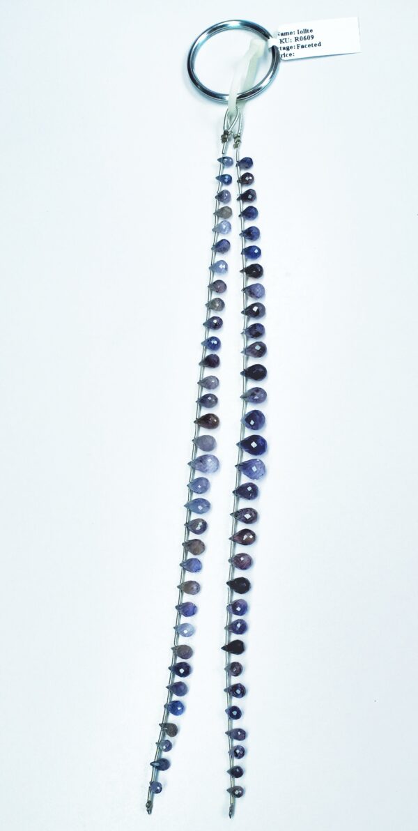 Iolite Drops Faceted (3.5x5-6.5x10mm) - Ravi Ratnesh
