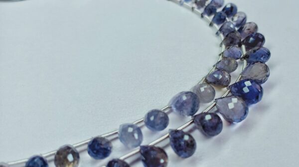 Iolite Drops Faceted (3.5x5-6.5x10mm) - Ravi Ratnesh