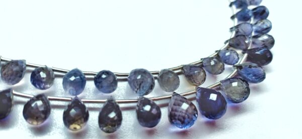 Iolite Drops Faceted (3.5x5-6.5x10mm) - Ravi Ratnesh