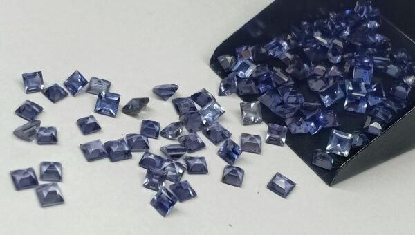 Iolite Square Cut 3.5-4MM - Ravi Ratnesh