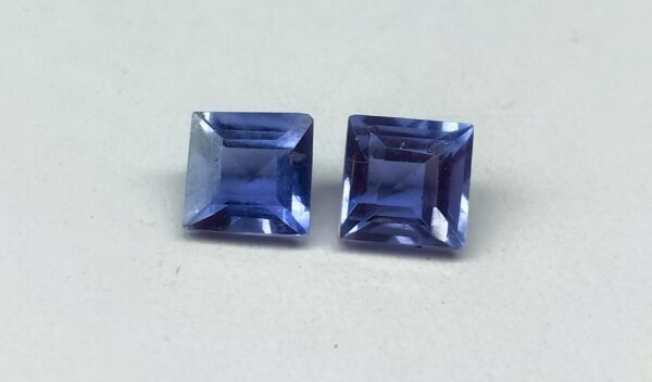 Iolite Square Cut 3.5-4MM - Ravi Ratnesh