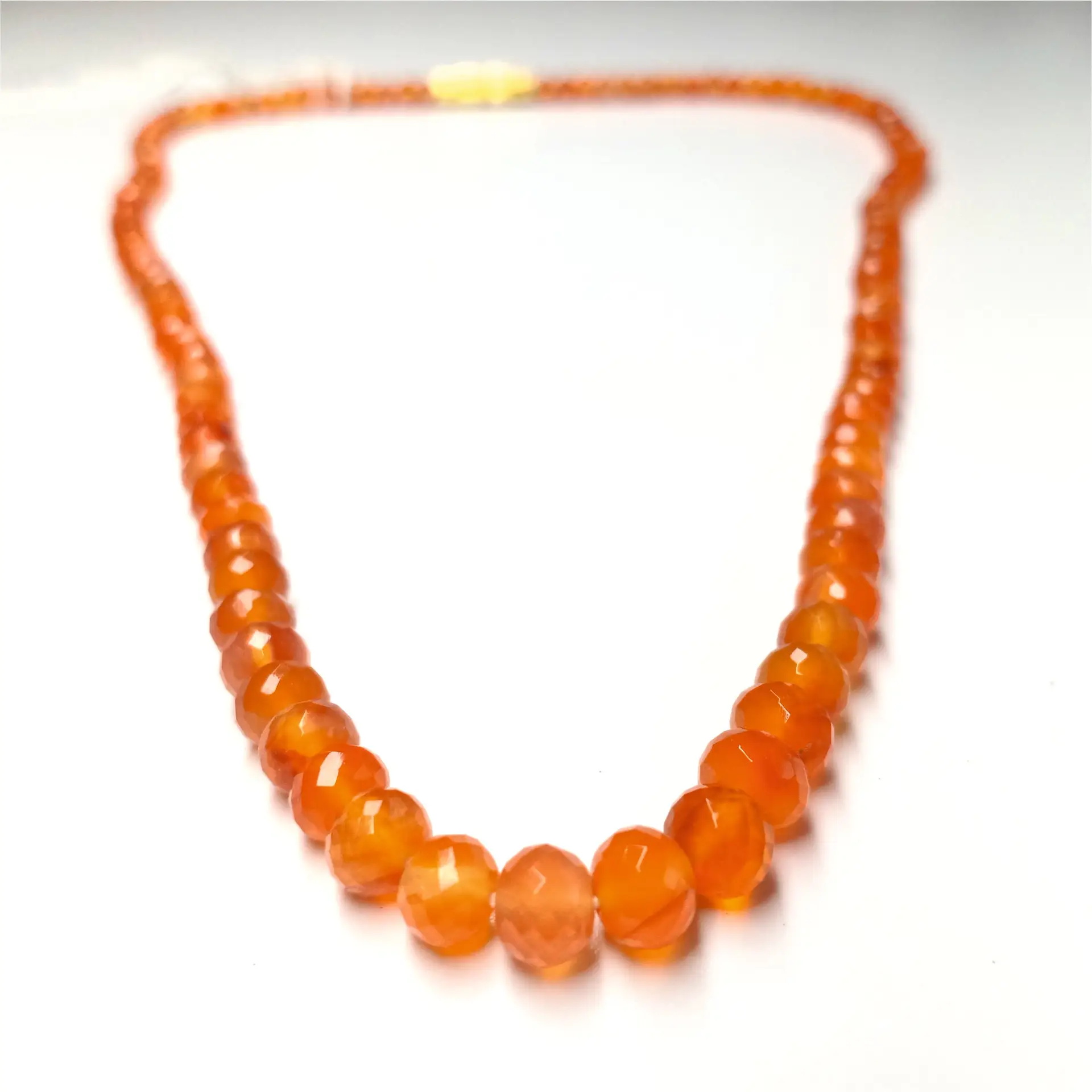 Carnelian Faceted Beads Necklace 3.50-4.00mm - Ravi Ratnesh