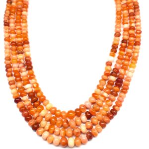 Fire Opal Smooth Beads 3.50-4.00mm - Ravi Ratnesh