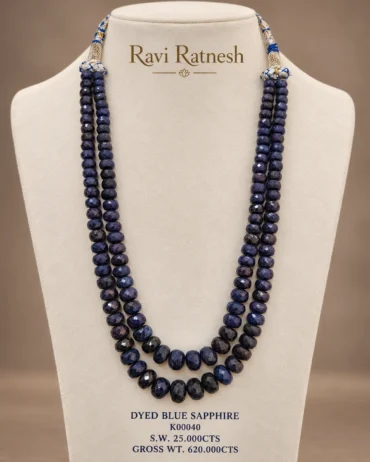 Dyed Blue Sapphire Necklace