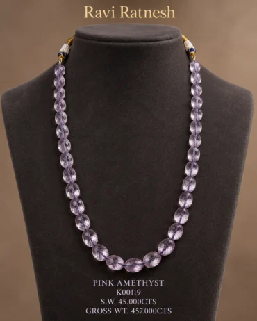 Pink Amethyst Necklace