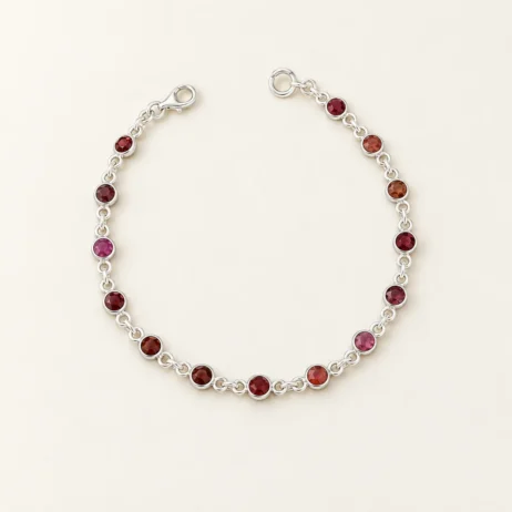 Round Red Link Bracelet