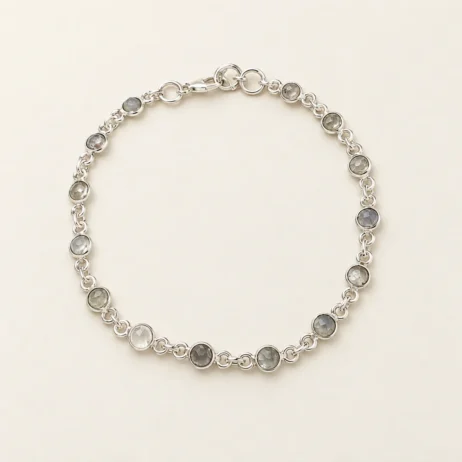 Round Clear Link Bracelet