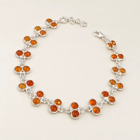 Orange Double Row Bracelet