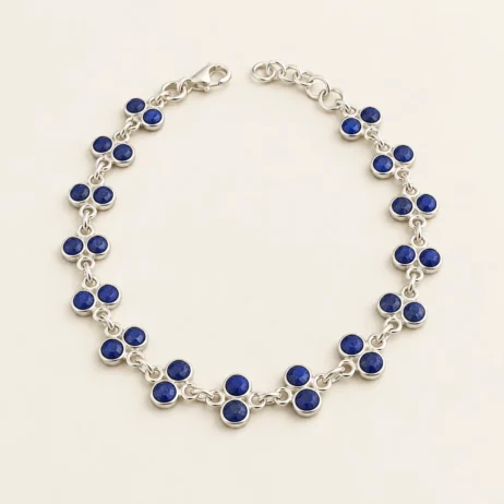 Blue Double Row Bracelet