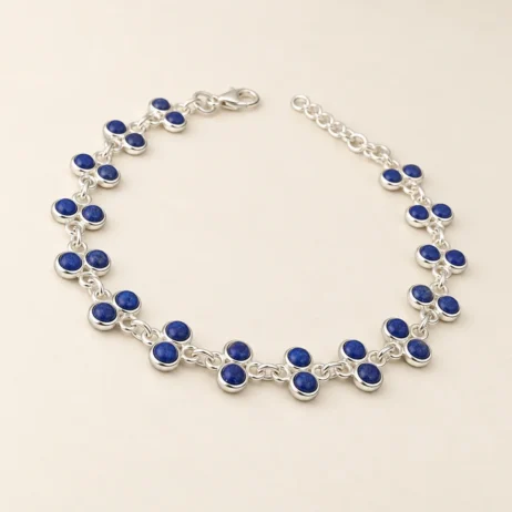 Blue Double Row Bracelet