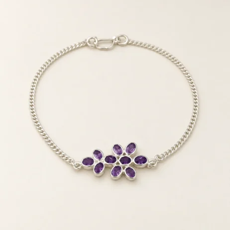 Purple Flower Bracelet