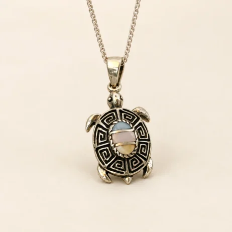 Patterned Oval Pendant