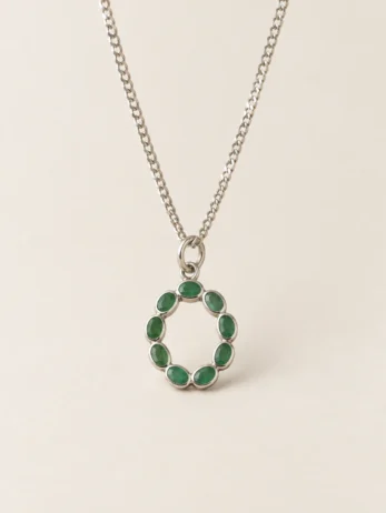 Pale Green Circle Pendant