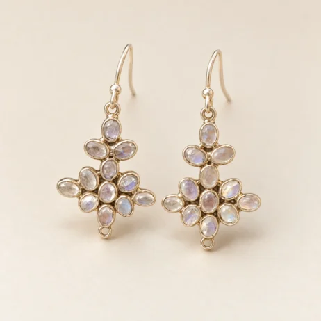 Clear Flower Earrings
