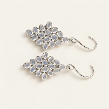 Clear Cluster Earrings