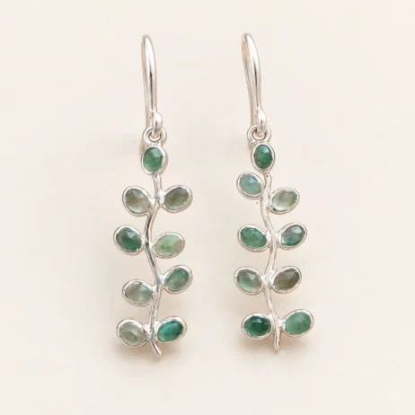 Green Branch Earrings
