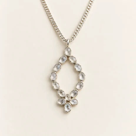 Ornate Open Pear Pendant