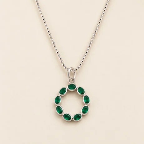 Green Open Round Pendant
