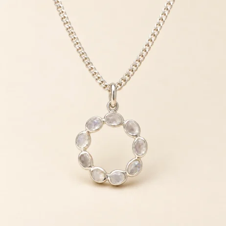 Clear Open Round Pendant