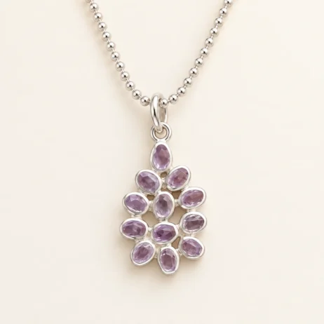 Purple Cluster Pendant