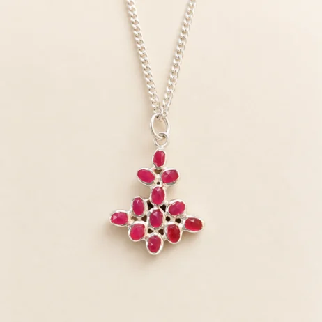 Pink Cluster Pendant