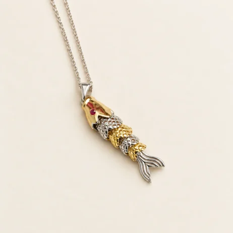 Articulated Fish - Gold Tone