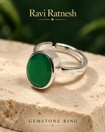 Green Oval Ring RR-RING-GREEN-OVAL — studio product photograph