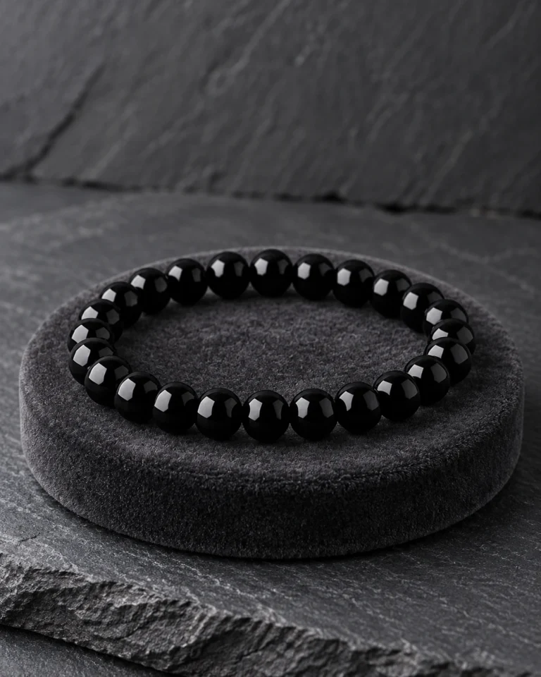 Black Tourmaline Bead Bracelet