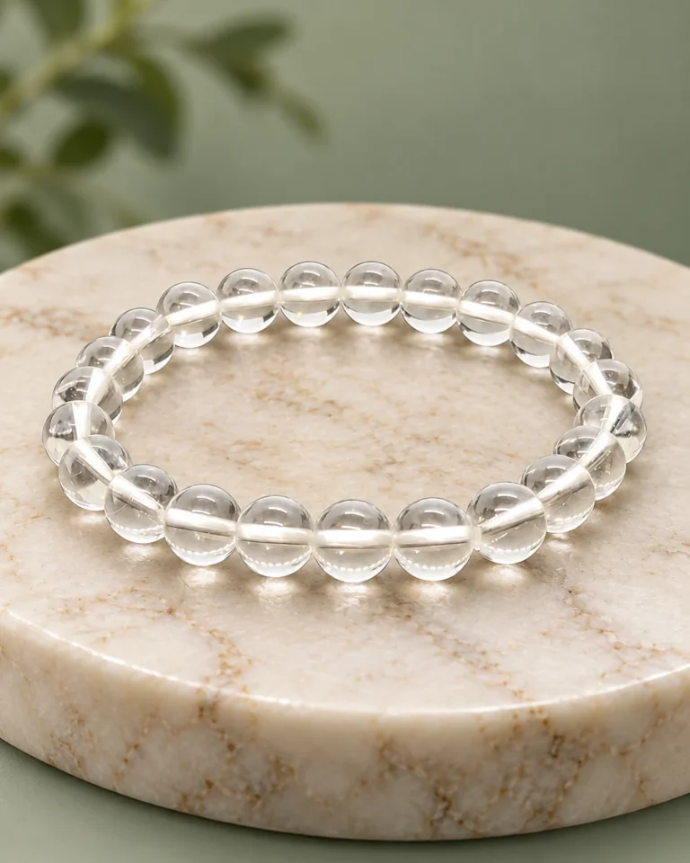 Clear Quartz Bead Bracelet
