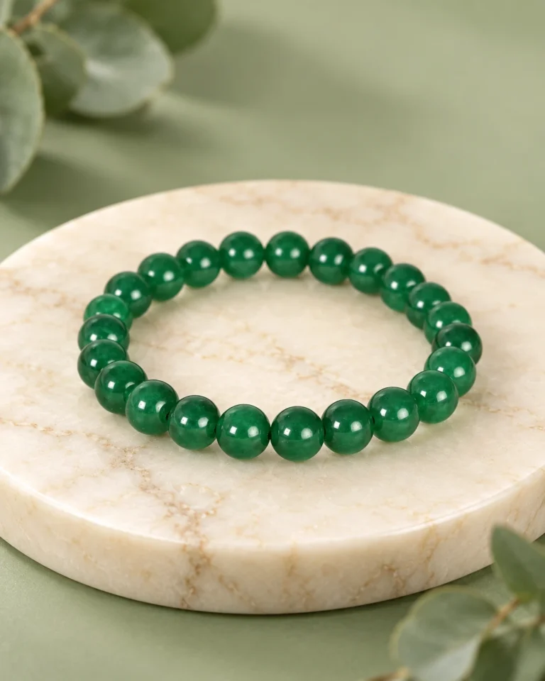 Green Jade Bead Bracelet