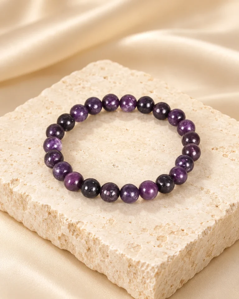 Lepidolite Bead Bracelet