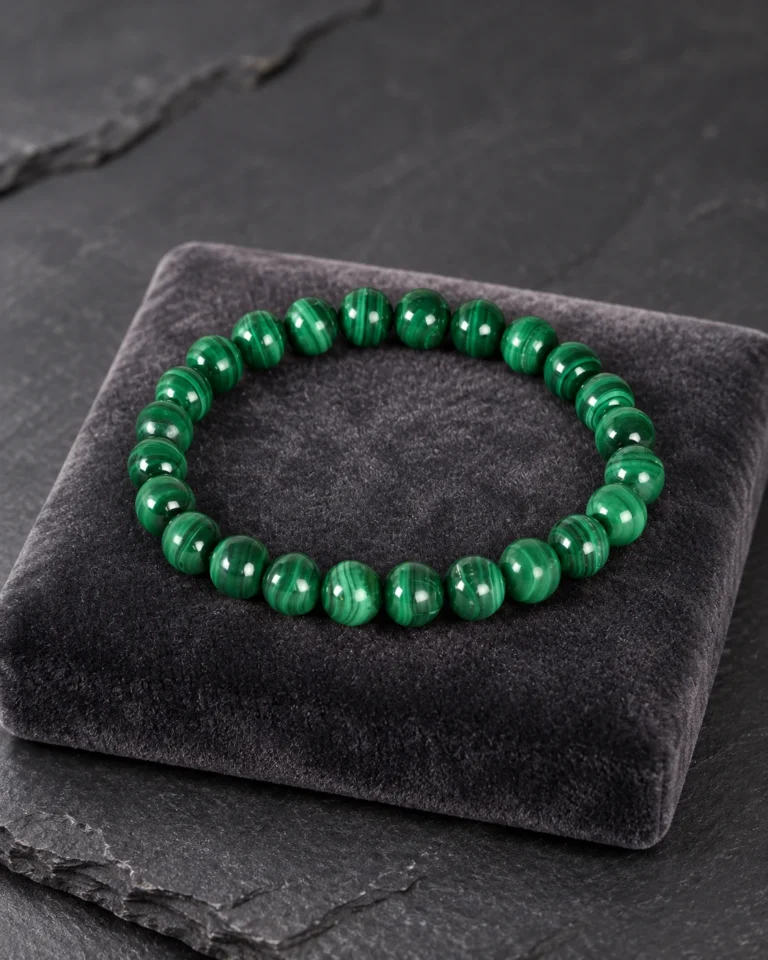 Malachite Bead Bracelet