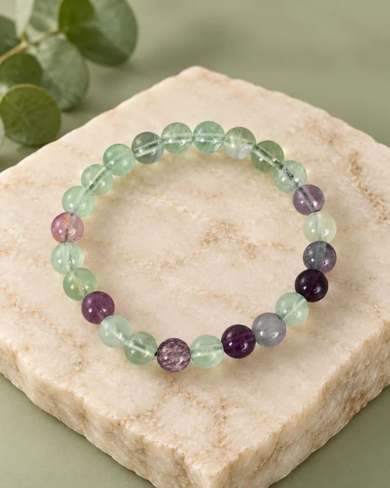 Multi Fluorite Bead Bracelet