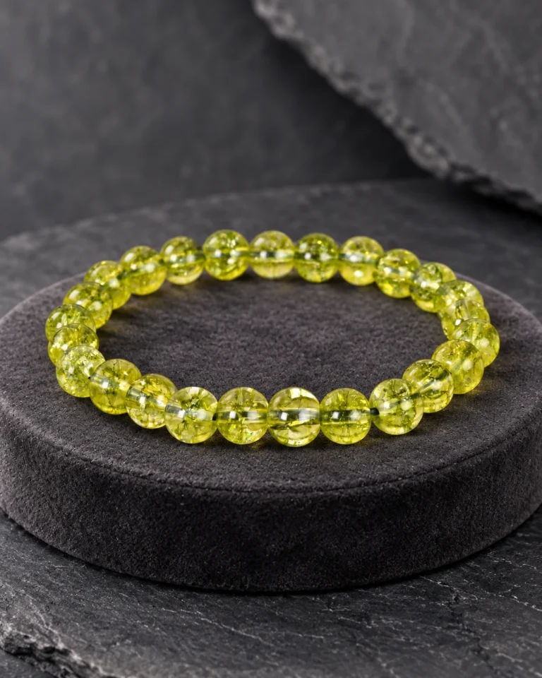 Peridot Bead Bracelet