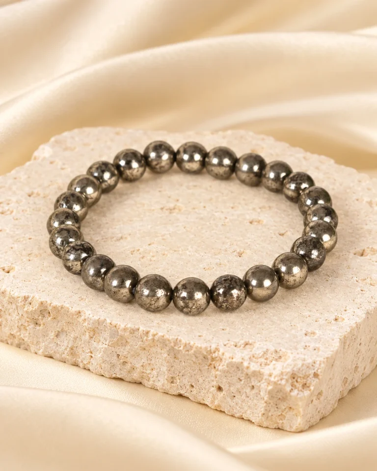 Pyrite Bead Bracelet