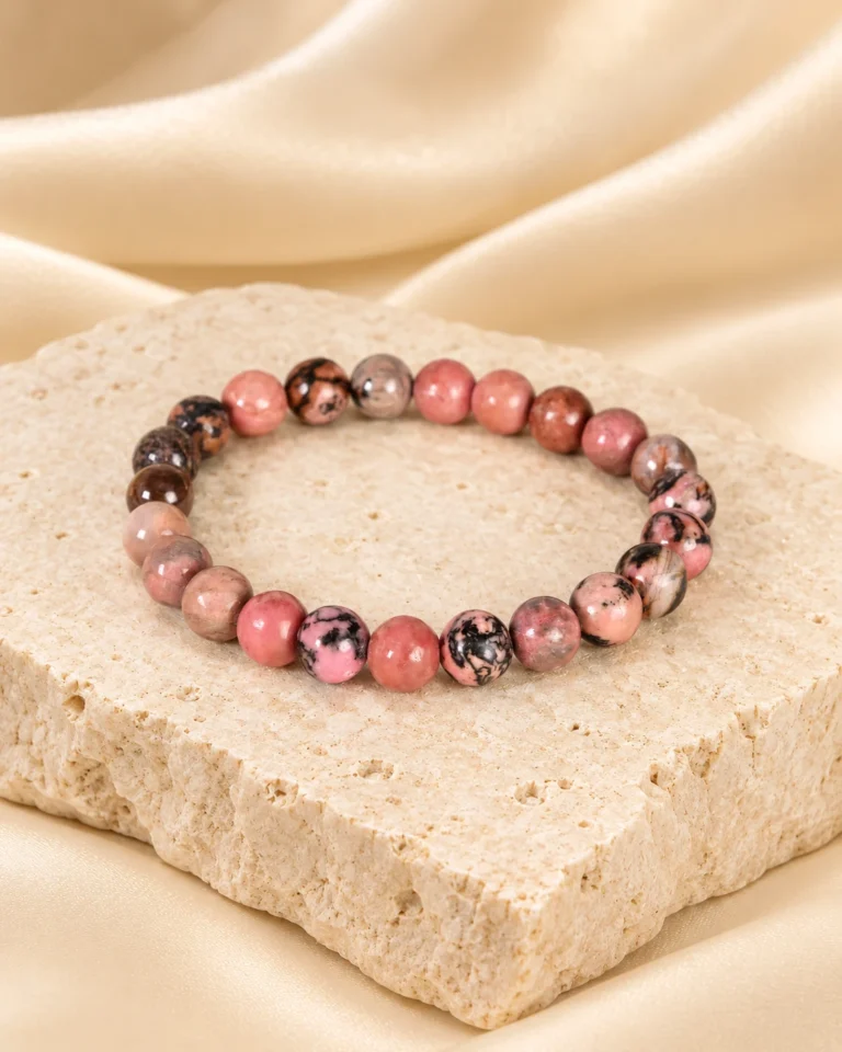 Rhodonite Bead Bracelet