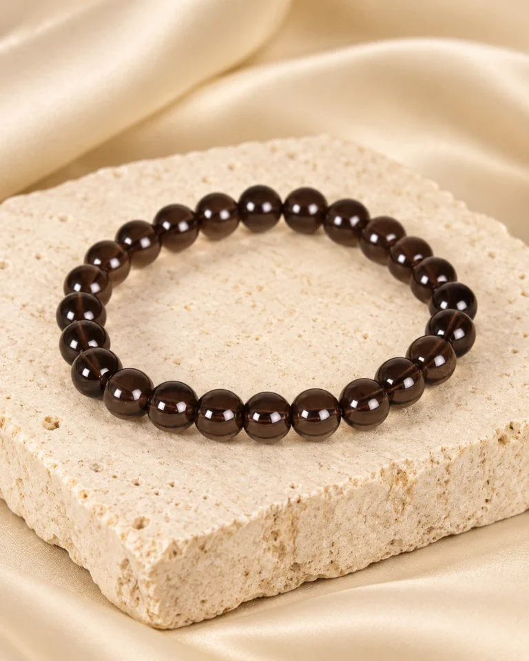 Smoky Quartz Bead Bracelet