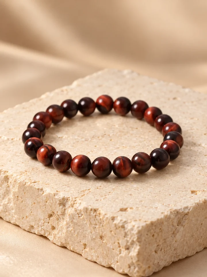 Tiger Eye Bead Bracelet — Design 02
