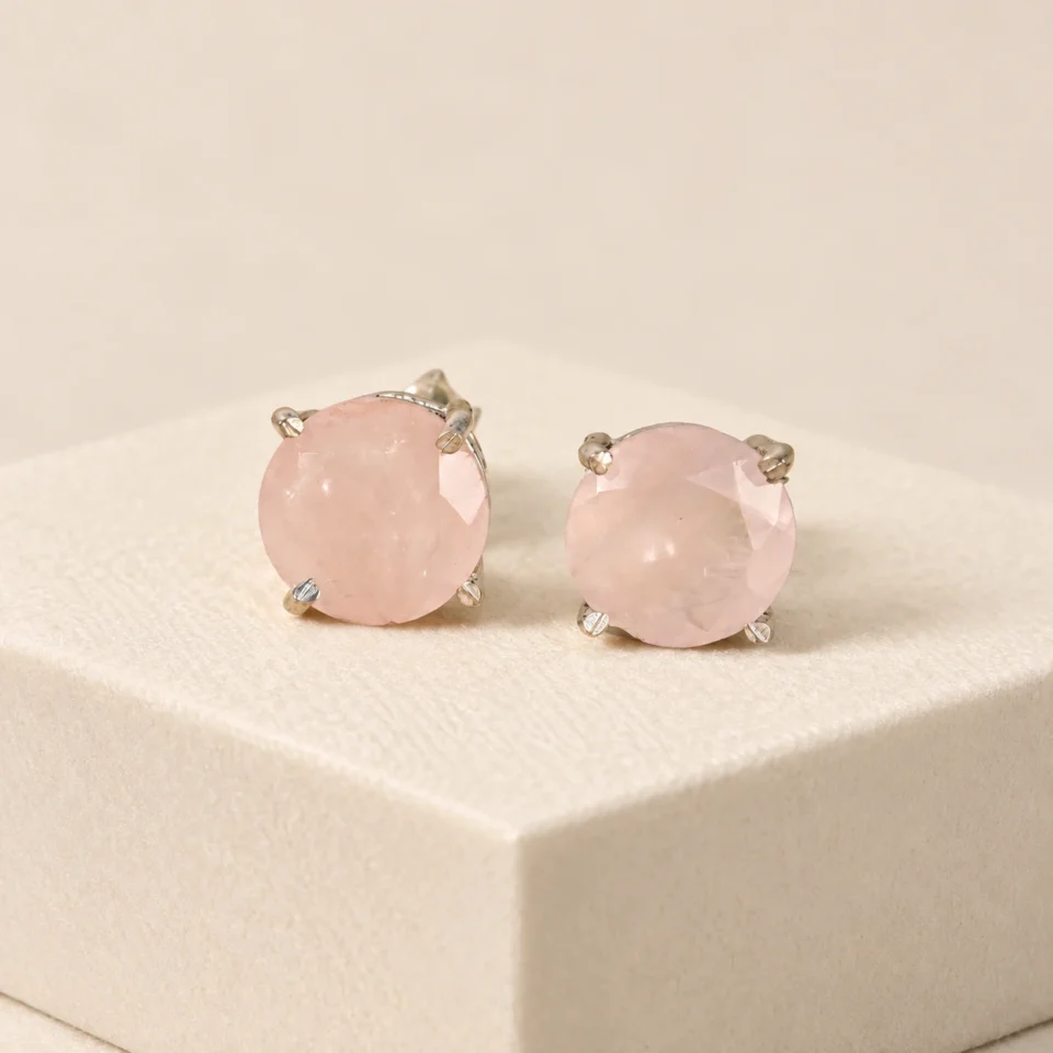 Rose Quartz Earrings