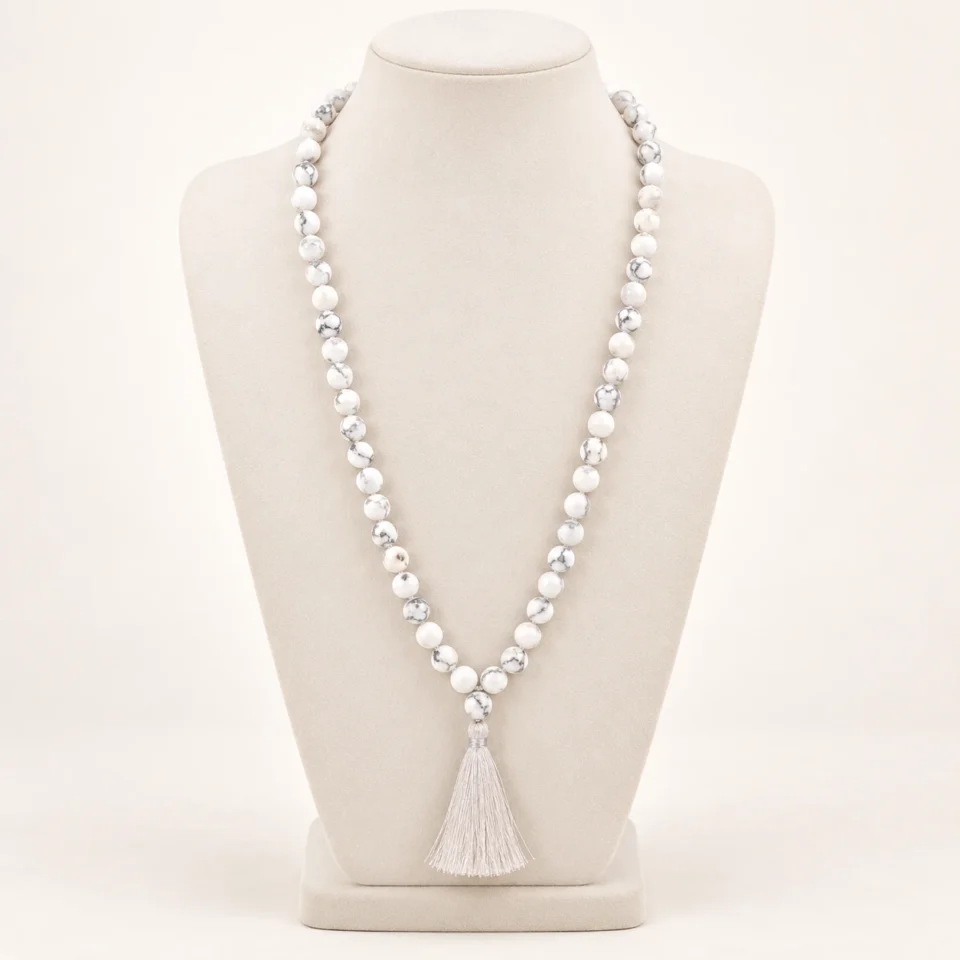 Howlite Mala