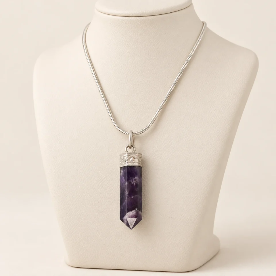 Amethyst Pencil Pendant