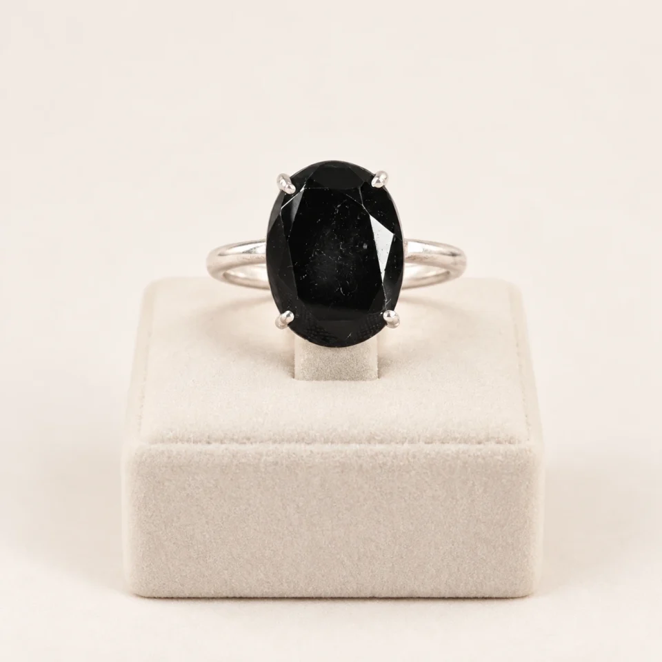 Black Tourmaline Ring