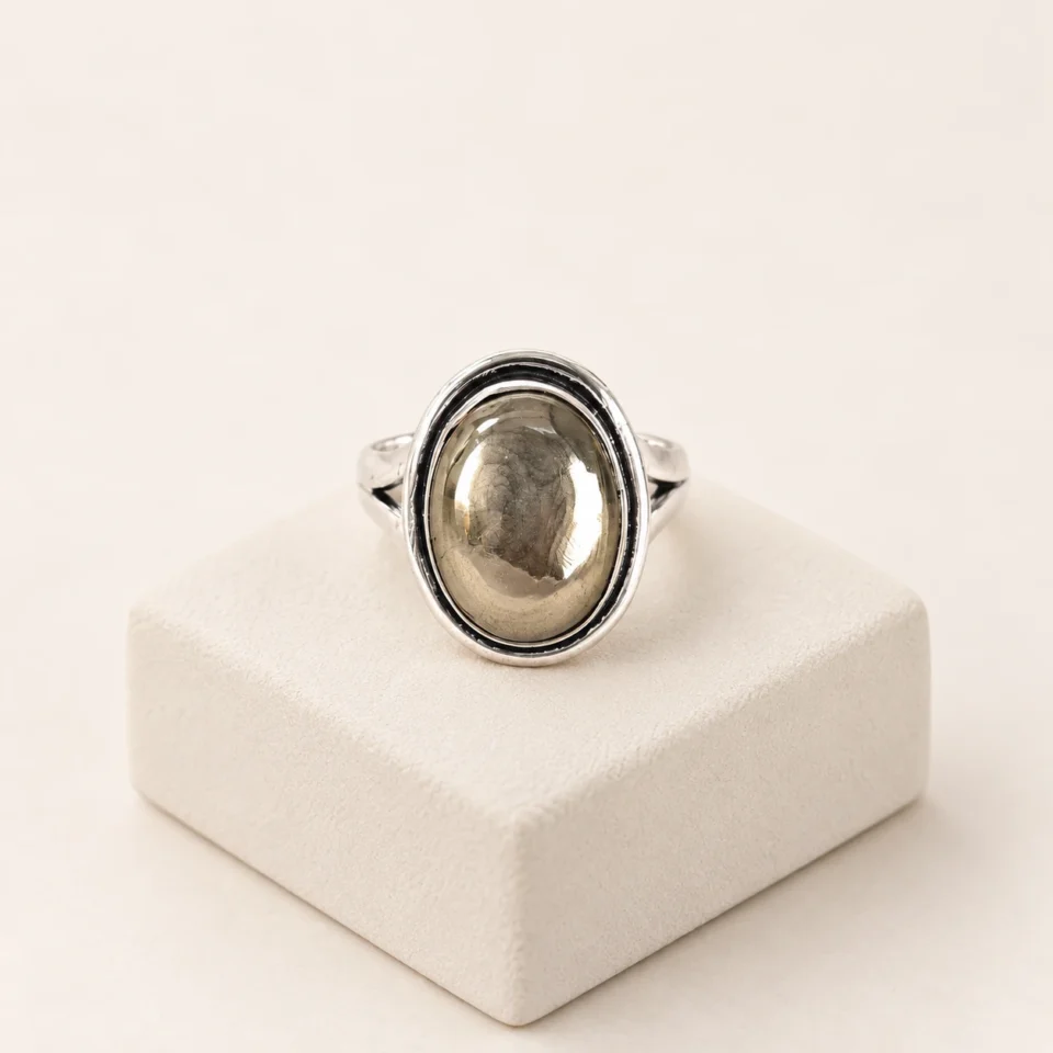 Pyrite Polished Ring