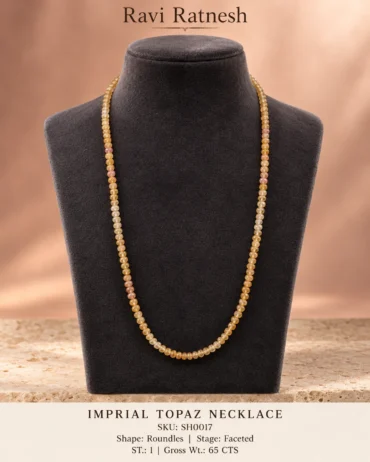 Imprial Topaz Single Hook Necklace