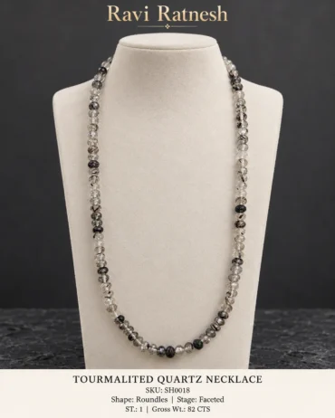 Tourmalited Quartz Single Hook Necklace