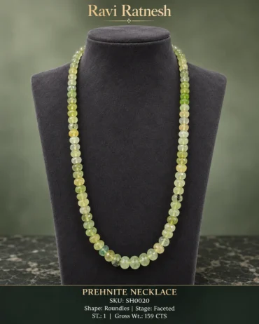 Prehnite Single Hook Necklace